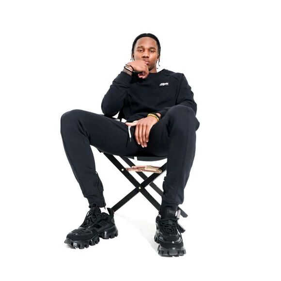 Republic of Great Men Size XL Noir Black Lounge Cozy Set Pants Shirt NWT - Picture 1 of 7